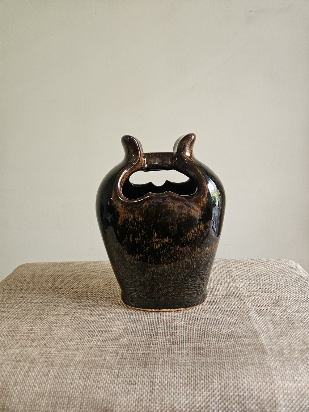 Brown‎ Glossy Ceramic Vase